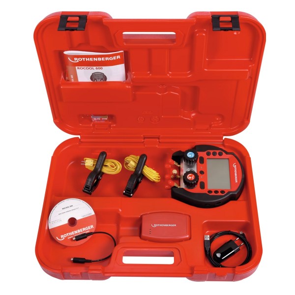 Manometr cyfrowy ROCOOL 600 z 2 termometrami + RED BOX