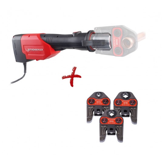 Zaciskarka do rur ROMAX 3000 AC + 3 szczęki*