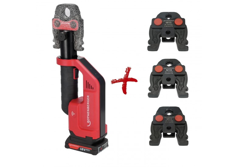 Zaciskarka do rur ROMAX Compact AMP + 3 szczęki 1000004276 1000004274 100004280 100004283