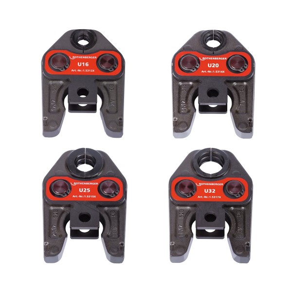 Zestaw 4 szczęk Standard U 16-20-25-32 mm ROCASE